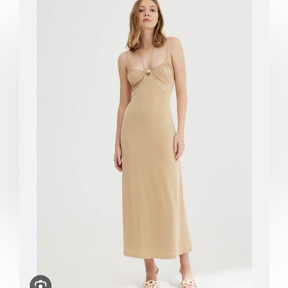 NWT Significant Other Alma Midi Dress in Sand - Picture 1 of 10